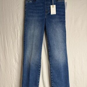 Good American Jeans Indigo Wash Size 2 Medium NWT $99